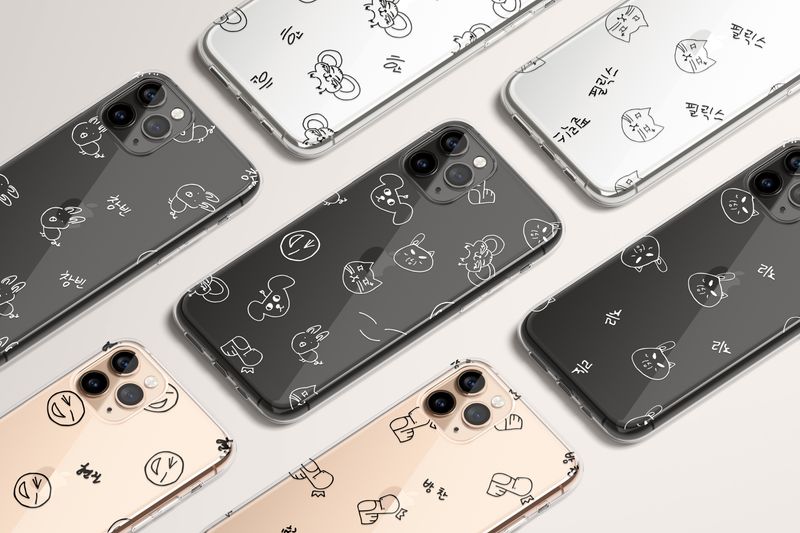 Stray Kids SKZ Cute Handwritting Custom Flexi &amp; Clear Phone Case