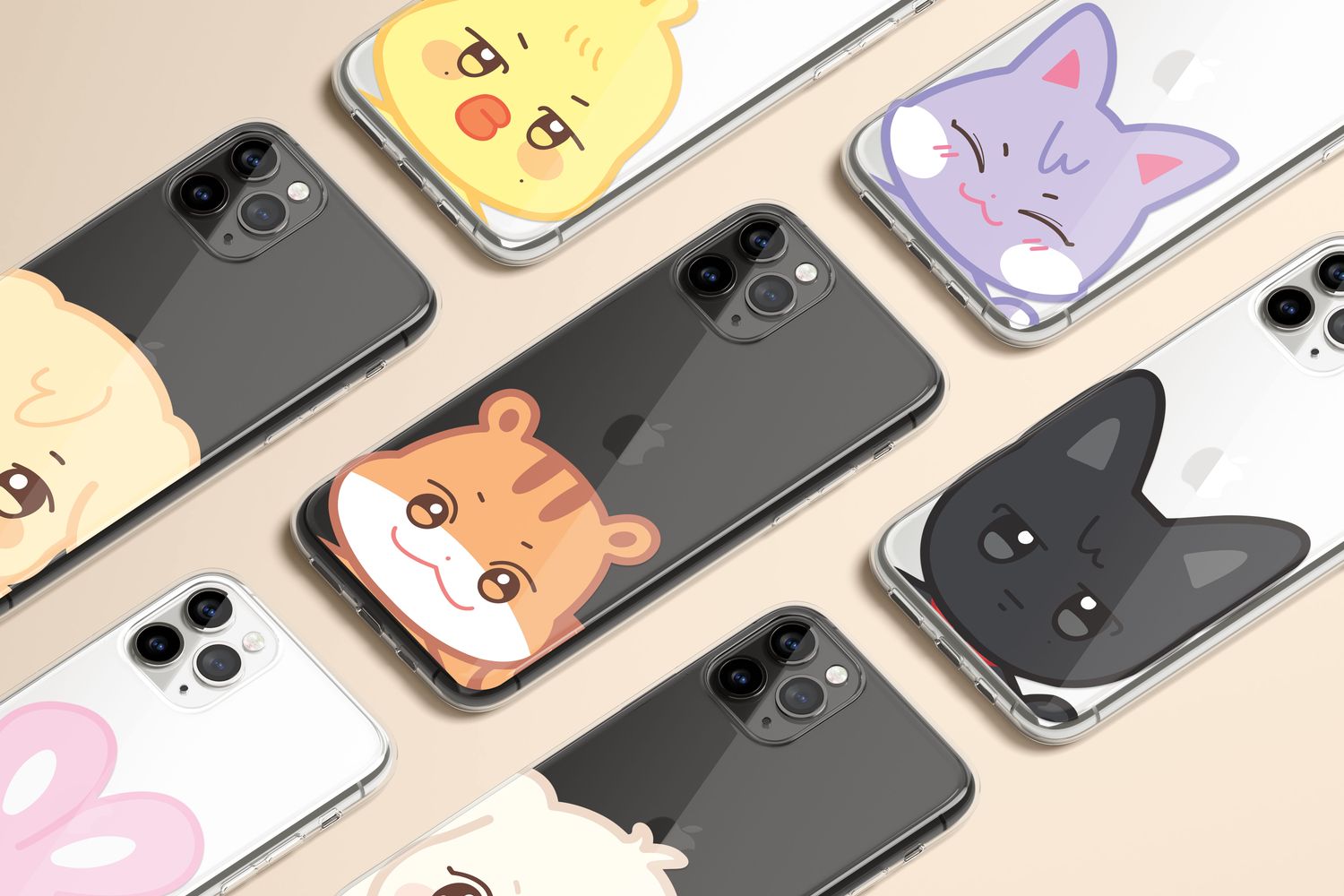 Ateez Aniteez Big Mascot Custom Flexi &amp; Clear Phone Case