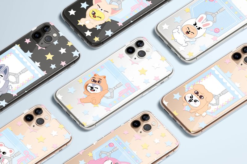 Stray Kids SKZ Claw Jeans Custom Flexi &amp; Clear Phone Case