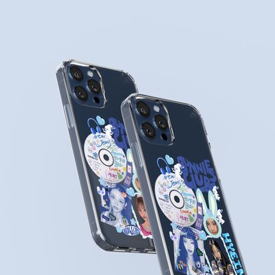 New Jeans NWJNS Bunnies Club Custom Flexi &amp; Clear Phone Case