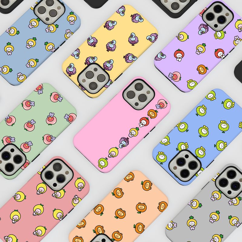 BTS BT21 Fruits Collection Custom Snap &amp; Tough Phone Case