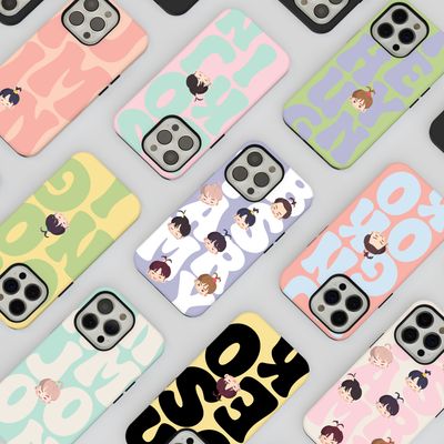 BTS Members Cute Pastel Custom Snap &amp; Tough Phone Case