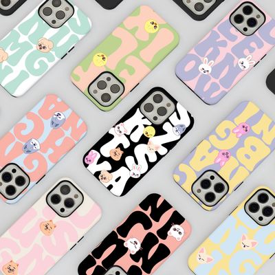 Stray Kids Pastel Skzoo &amp; SKZ Member Name in Tough or Snap Phone Case