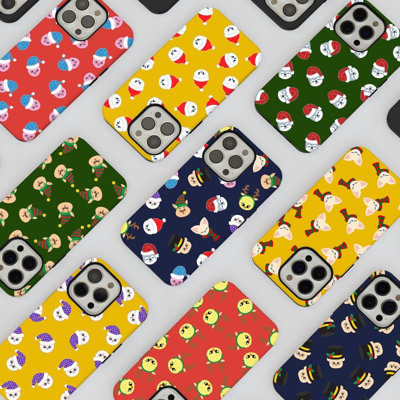 Stray Kids Skzoo Christmas Outfits Custom in Tough or Snap Phone Case