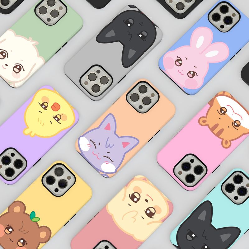 Ateez Aniteez Cute Pastel Custom in Tough or Snap Phone Case