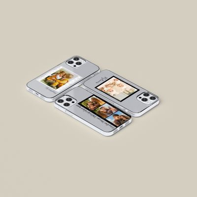 Custom Memory Photo, Couple, Dog, Name, Quotes Clear &amp; Flexi Phone Case