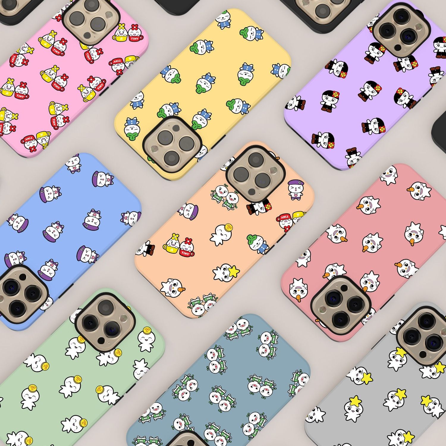 Teez-Mon Cute Pastel Custom in Tough or Snap Phone Case