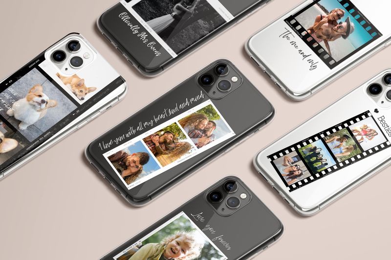 Custom Memory Photo Dog, Couple, Name, Quotes Clear &amp; Flexi Phone Case