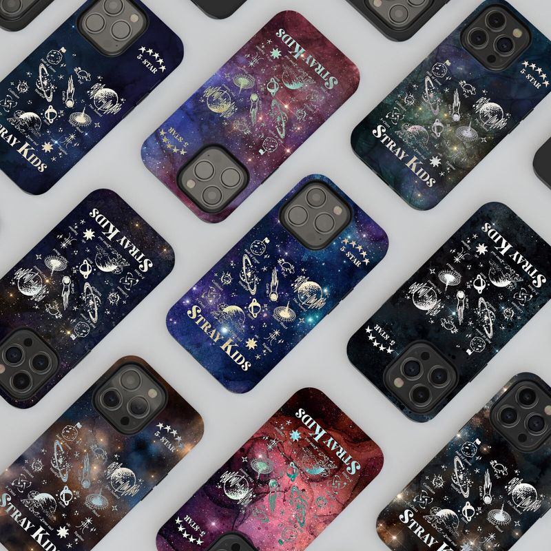 Stray Kids SKZ 5-Star Planets Custom in Tough or Snap Phone Case