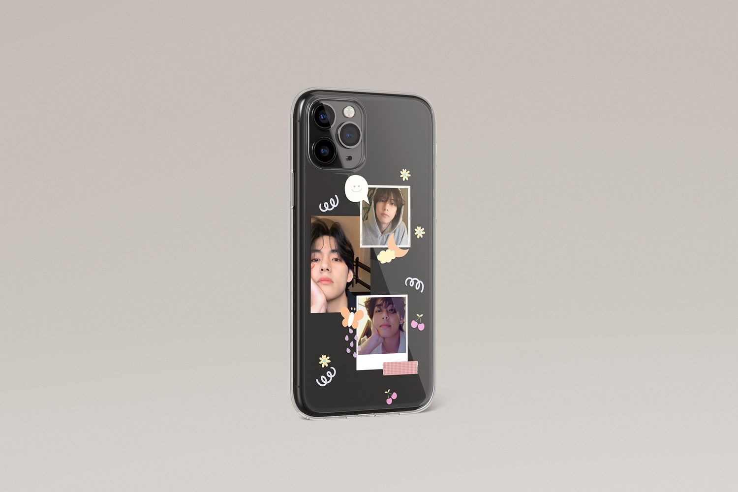 Cute Decor Bias Any K-pop member Kdrama Actor Actress Clear &amp; Flexi Case