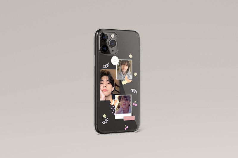 Cute Decor Bias Any K-pop member Kdrama Actor Actress Clear &amp; Flexi Case