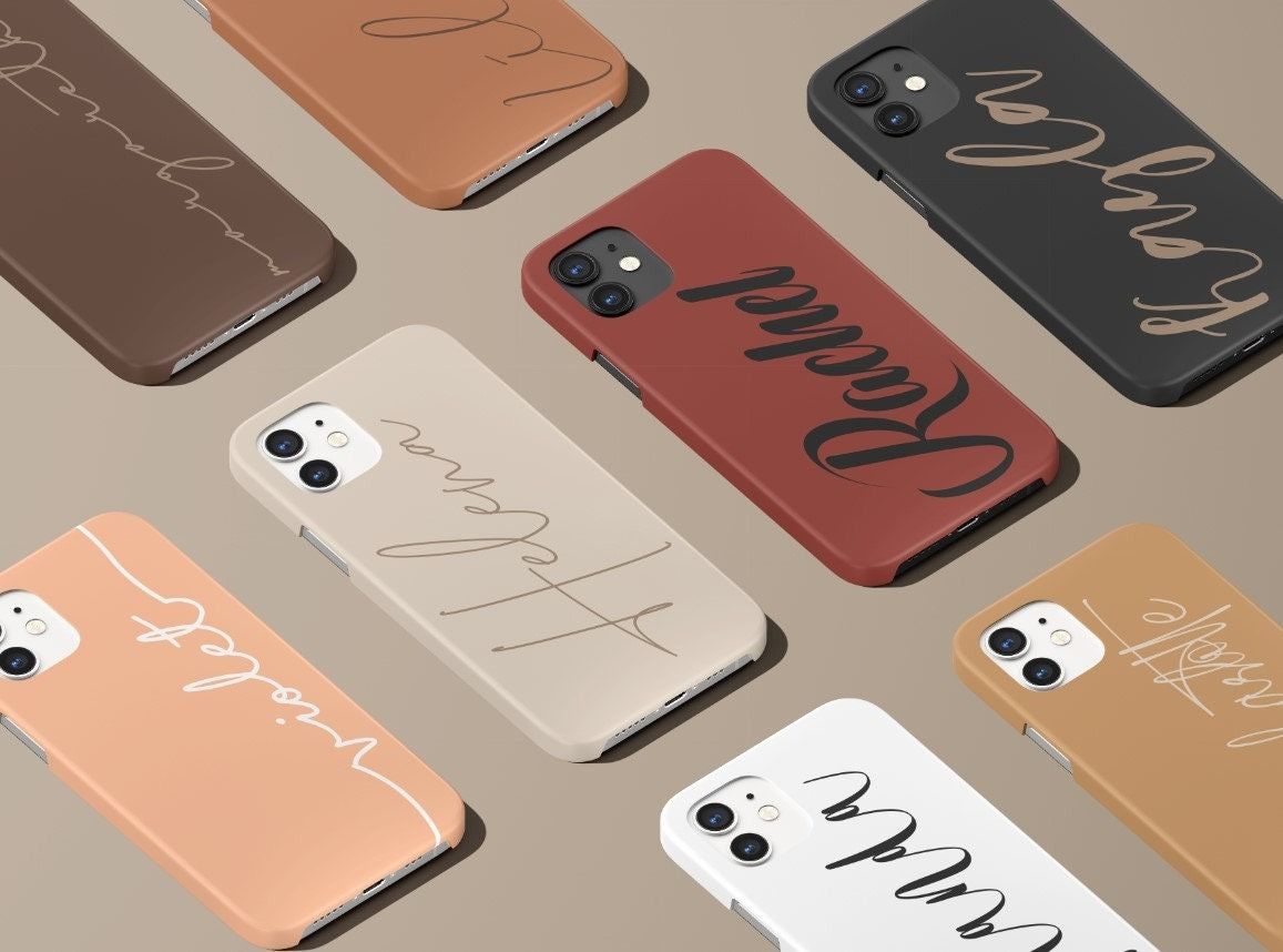 Boho Personalized Custom Name Initials Tough or Snap Phone Case