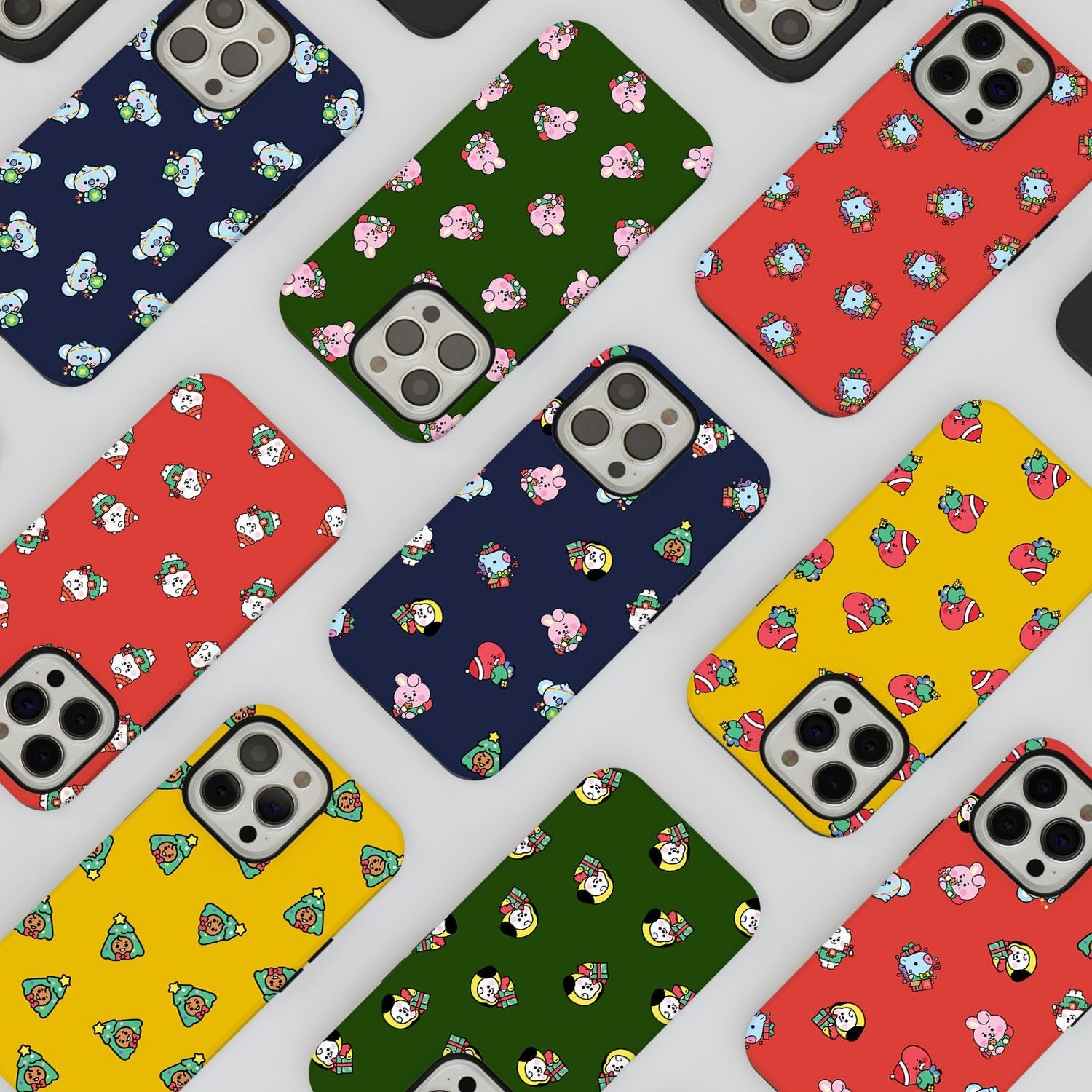 Cute BT21 Christmas Custom in Tough or Snap Phone Case