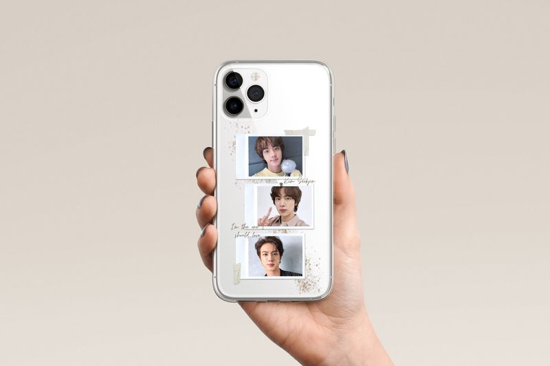 Photo Poems Bias Any K-pop member Kdrama Actor Actress Clear &amp; Flexi Phone Case