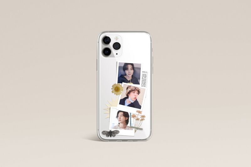Photo Collage Bias Any K-pop member Kdrama Actor Actress Clear &amp; Flexi Phone Case