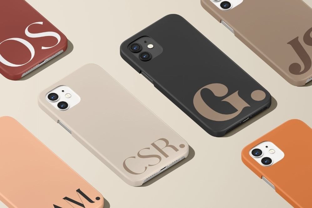 Boho Personalized Custom Monogram Initial Name Tough or Snap Phone Case