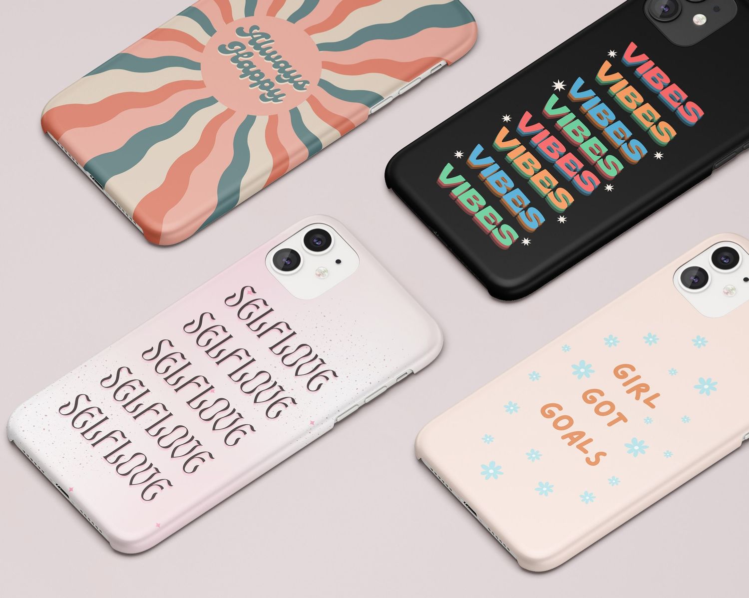 Retro Custom Quotes Personalized Tough or Snap Phone Case
