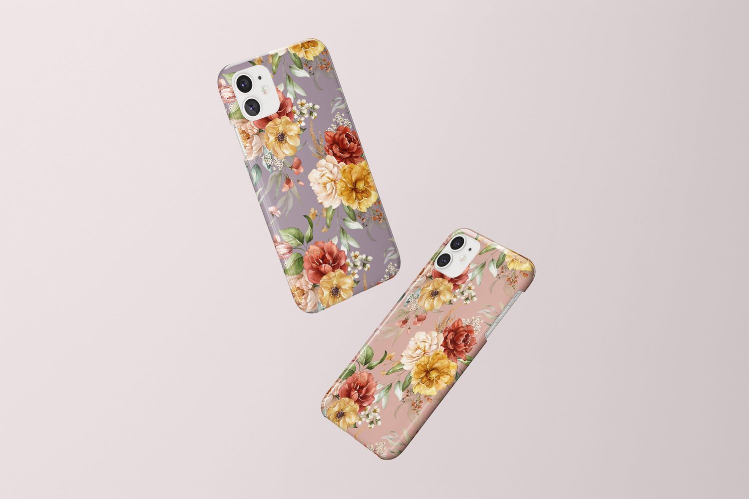 Dutch Floral Nude Personalized Custom in Tough or Snap Phone Case
