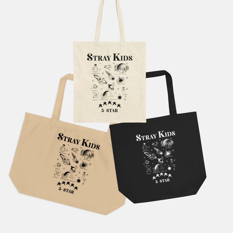 SKZ 5-Star Planets Custom K-Pop Gift for Stay Collection Eco Canvas Bag