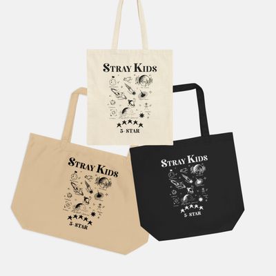 SKZ 5-Star Planets Custom K-Pop Gift for Stay Collection Eco Canvas Bag