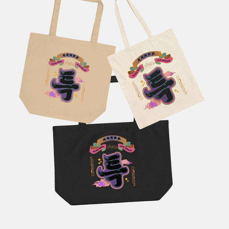 SKZ 5-Star Album Custom K-Pop Collection Eco Canvas Bag