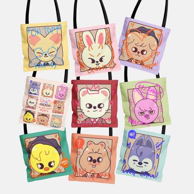 Skzoo-ing Profile Custom K-Pop Tote Bag
