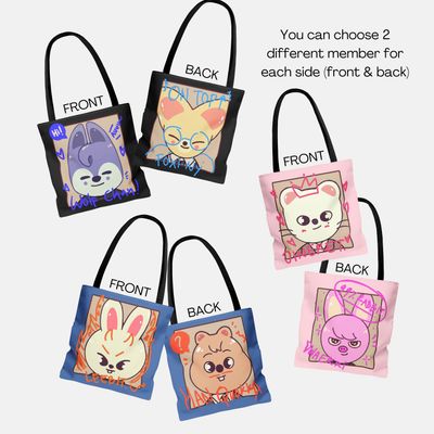 Skzoo-ing Profile Custom K-Pop Tote Bag