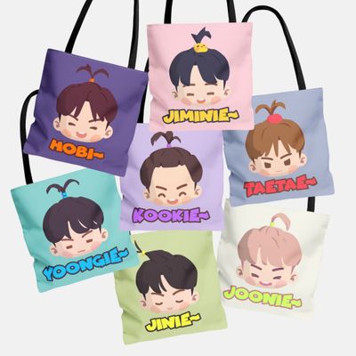 Intheseom Big Applehead Custom K-Pop Tote Bag