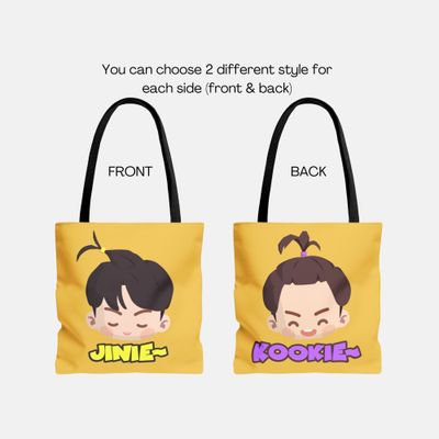 Intheseom Big Applehead Custom K-Pop Tote Bag