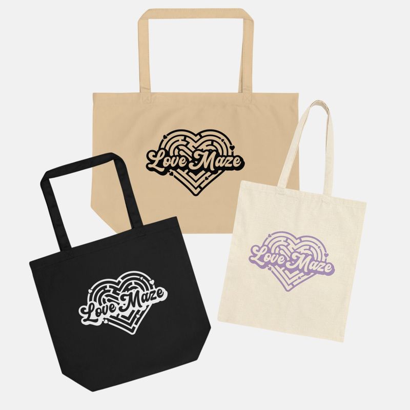 Borahae Love Maze Custom K-Pop Tote Bag