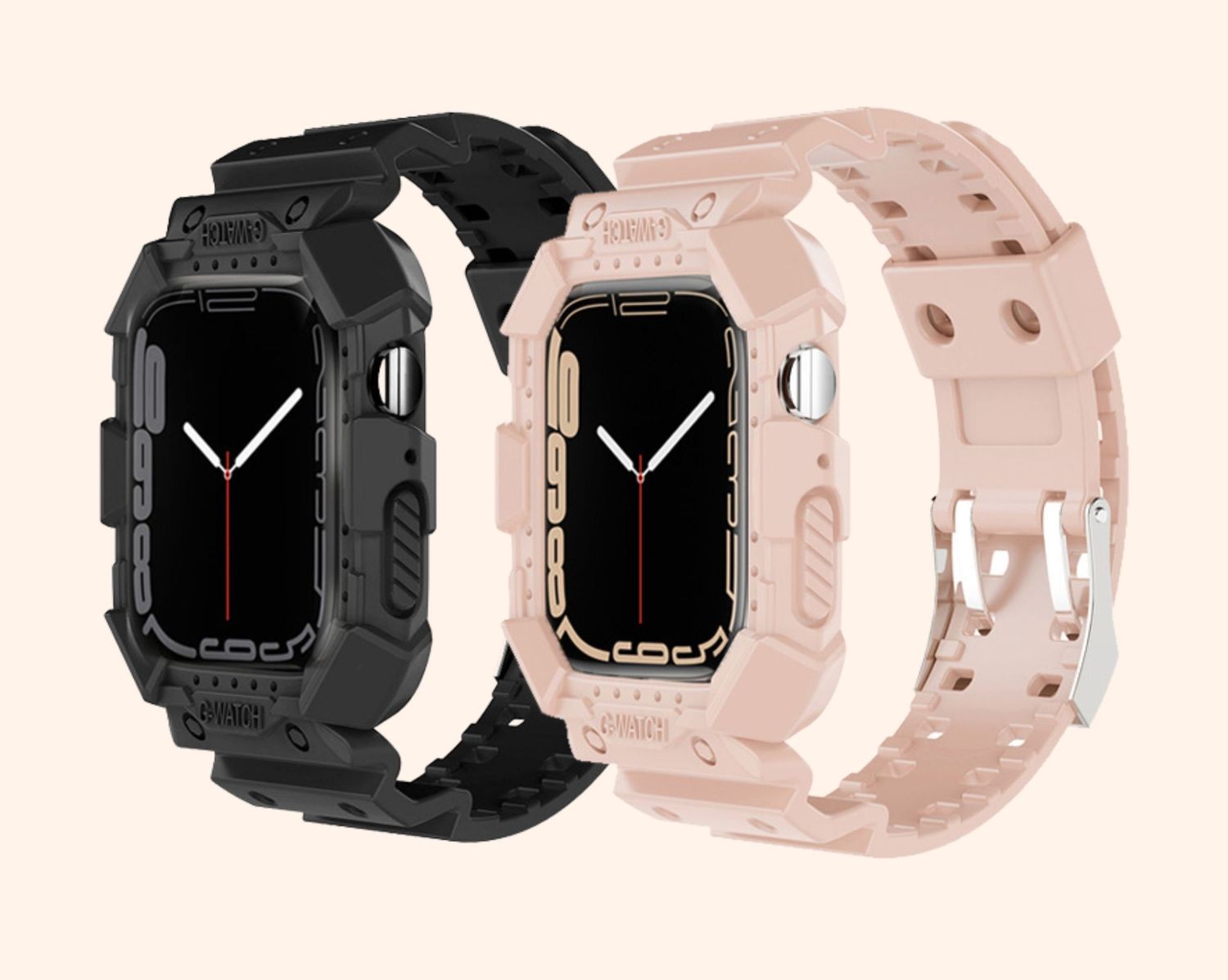 Silicon Strap with Case for Apple Watch Band