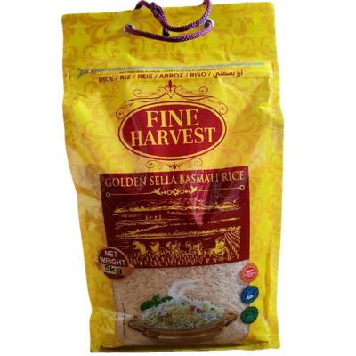 Golden Sella Basmati Rice Fine Harvest 5kg bag