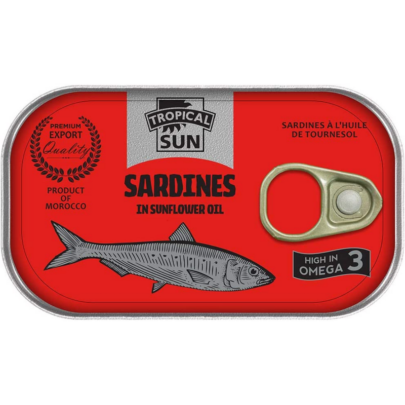 Tropical Sun Sardines in Sunflower Oil 6 x 125g