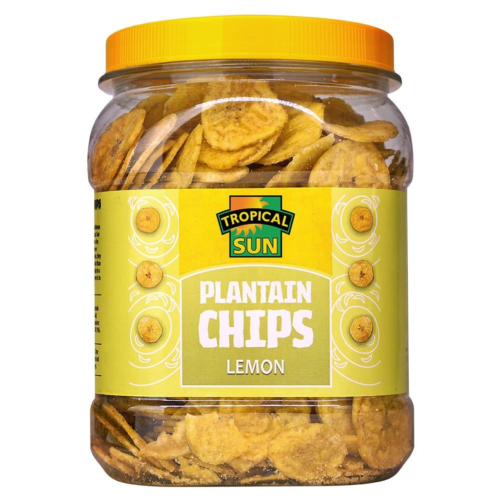 Tropical Sun Plantain Chips Lemon 450g