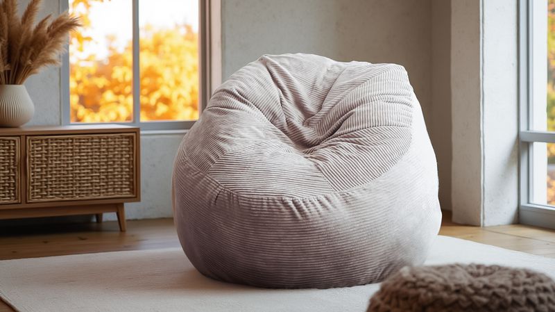 Beige Bean Bag