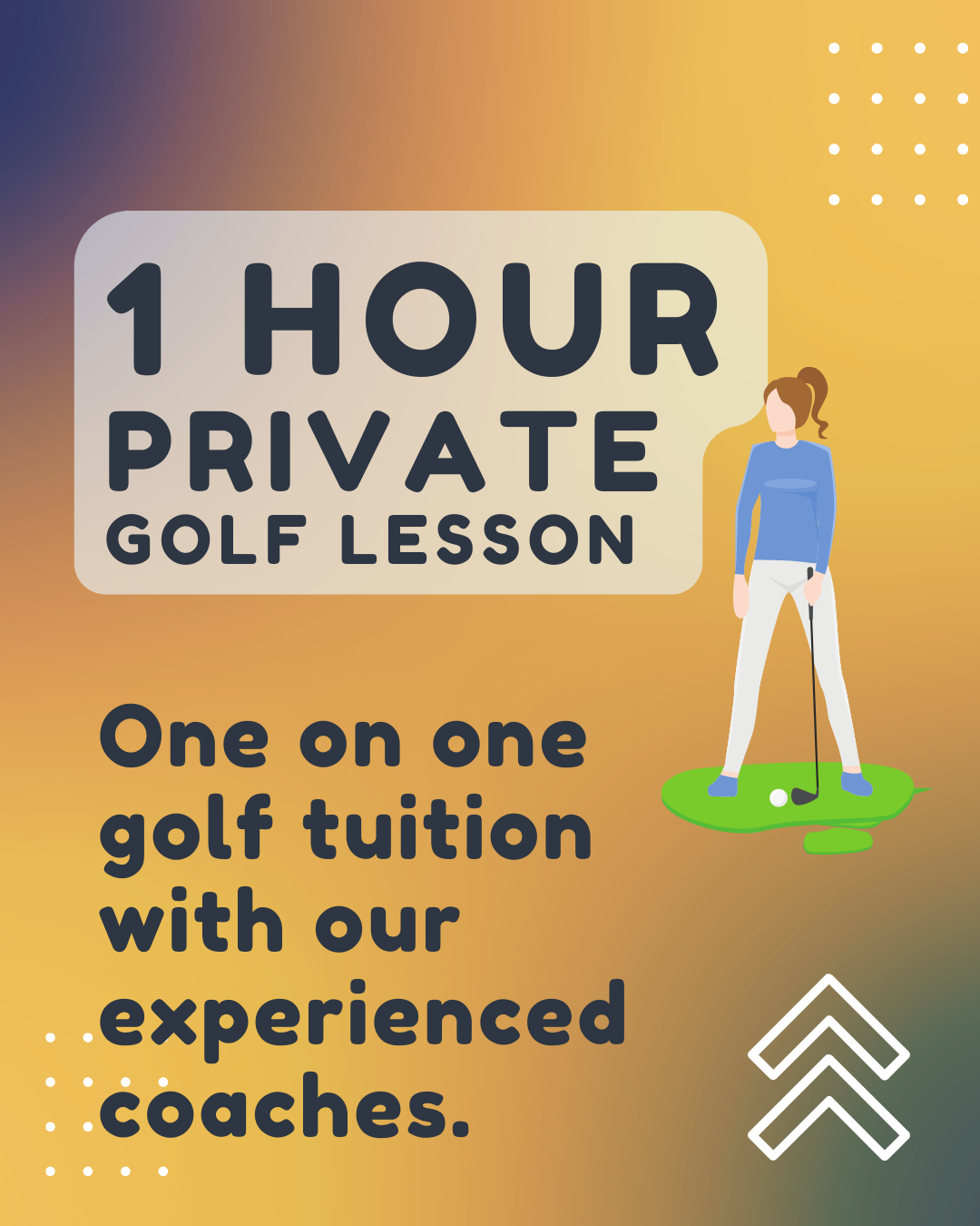 1 Hour Private Golf Lesson