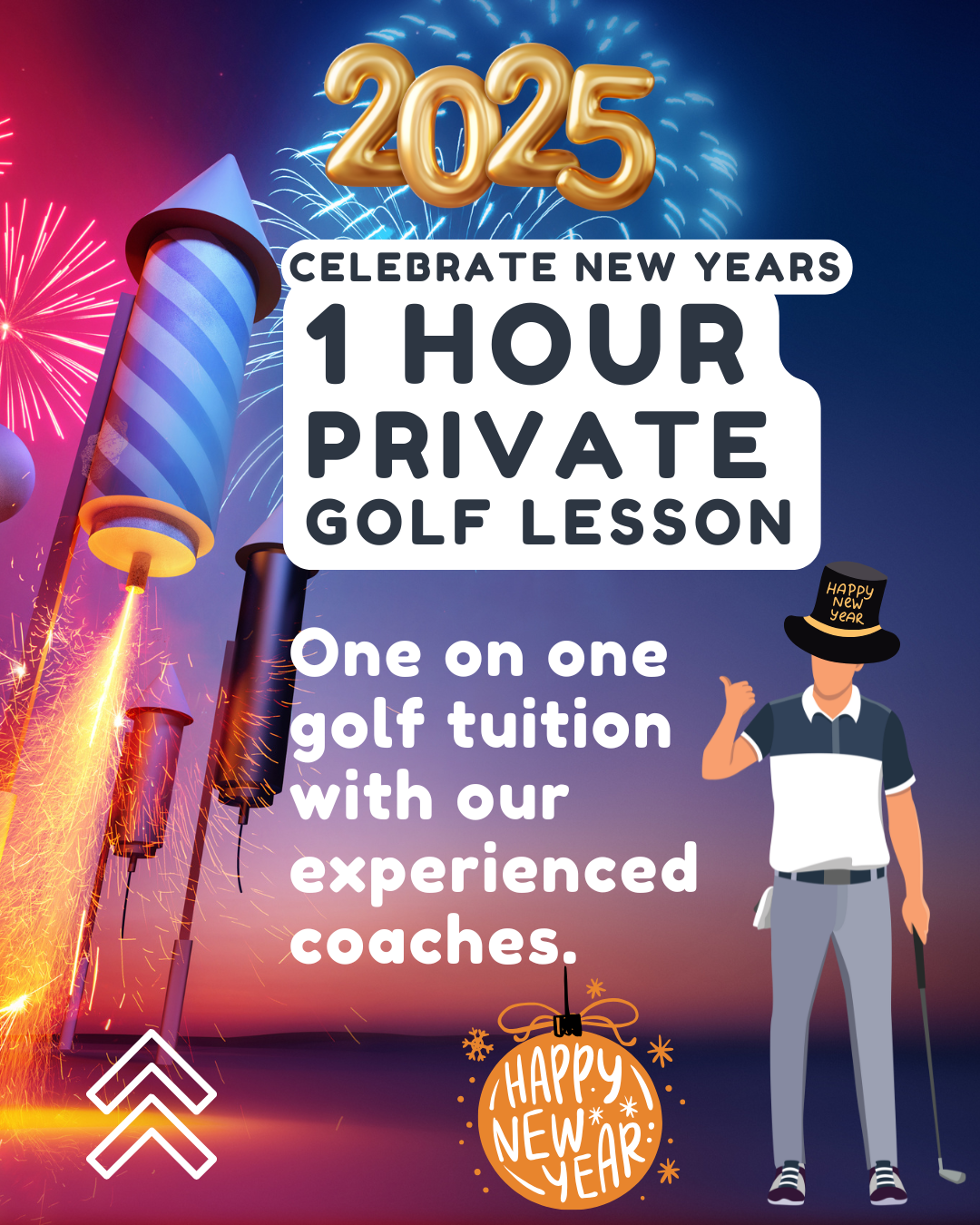New Years Special 1 Hour Private Golf Lesson