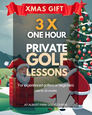 3 x 1 Hour Private Golf XMAS Lesson Package