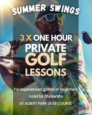 3 x 1 Hour Private Golf Summer Swings Lessons Package