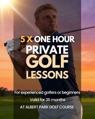 5 x 1 Hour Private Golf Summer Swings Lessons Package 5 x 1 Hour Private Golf Summer Swings Lessons Package