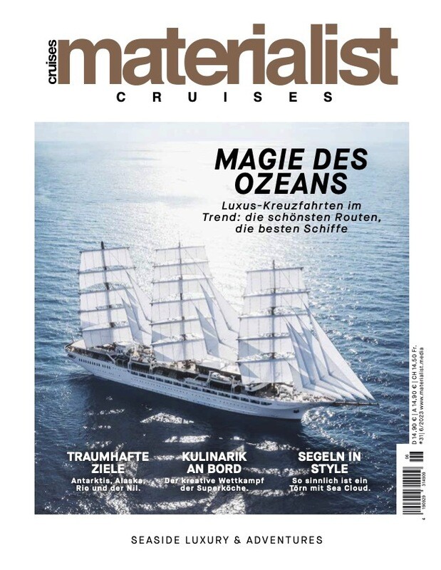 Materialist CRUISES - Seaside Luxury & Adventures / Covervariante Sea Cloud. Inkl. MwSt. und Versandkosten Inland.