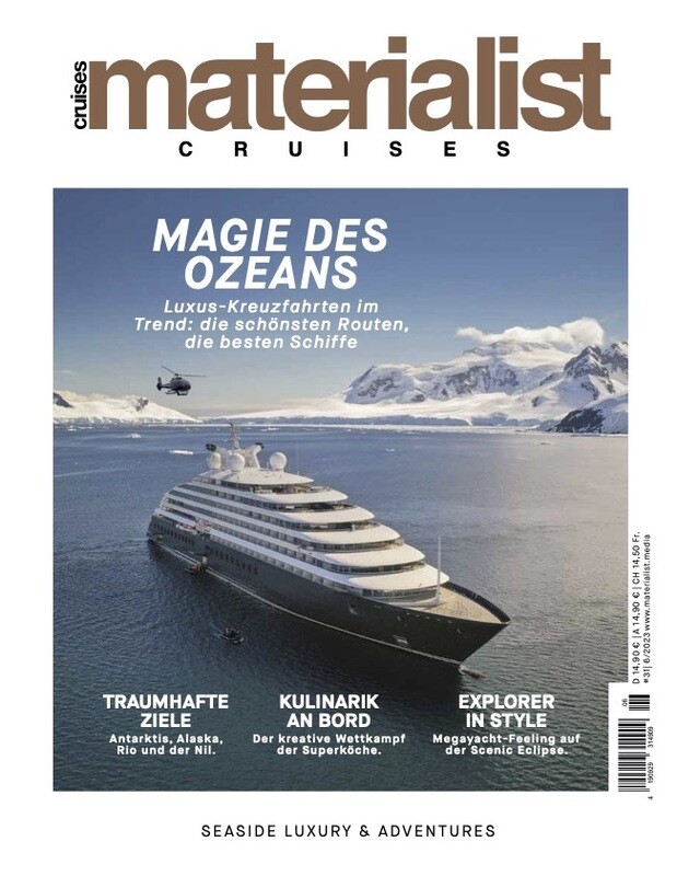 Materialist CRUISES - Seaside Luxury & Adventures / Covervariante Scenic Eclipse. Inkl. MwSt. und Versandkosten Inland.