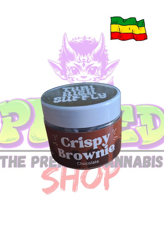 Chocolate Crispy Brownie contains 10 Brownies infused with Premium Indica Cannabis - 2g