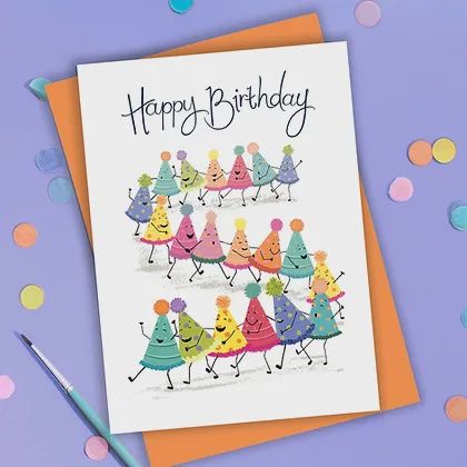 Party Hat Birthday Card
