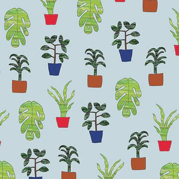 Pot Plants Wrapping Paper