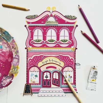 A5 Bags and Accessories Shop Print