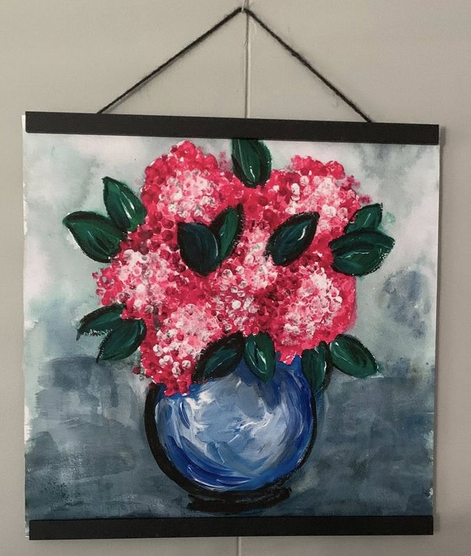 Blooms Blue Magnetic Frame