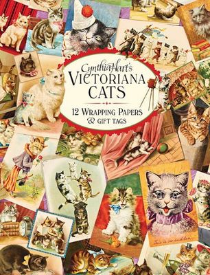 Victoriana Cats: 12 Wrapping Papers and Gift Tags