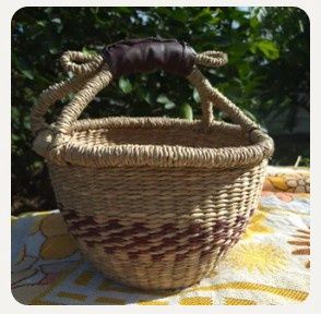 Bolga Seagrass Baskets, Type: Small