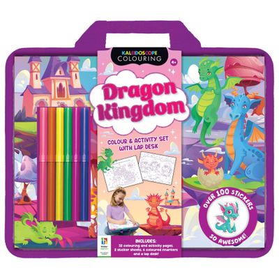Dragon Kingdom Colouring Set with Lap Desk